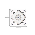 Square Indoor Vinyl Flooring Self-adhesive Flower Pattern Waterproof Vinyl Flooring