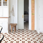 Indoor Vinyl Flooring Floral Pattern Peel and Stick Waterproof Square Vinyl Floor