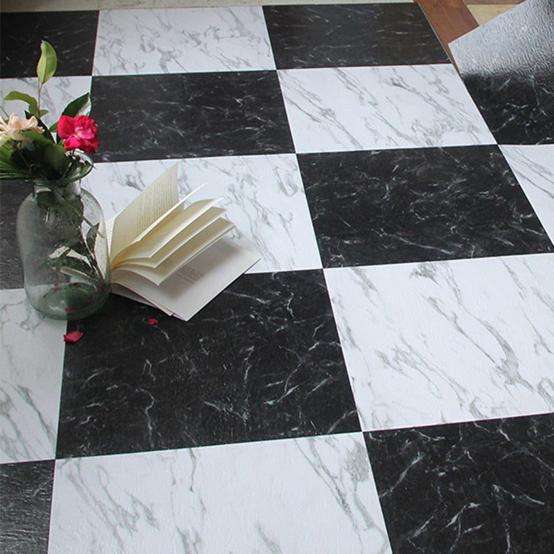 Square PVC flooring Peel & Stick stone design vinyl floor for the living room