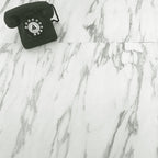 Square PVC flooring Peel & Stick stone design vinyl floor for the living room