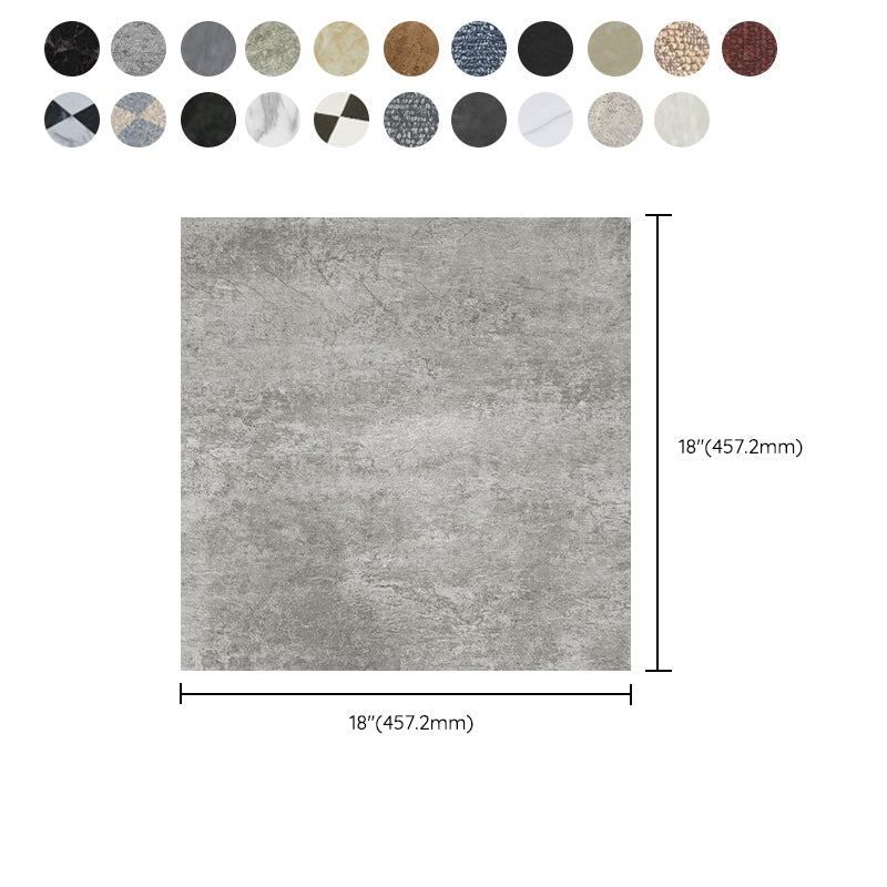 Square PVC flooring Peel & Stick stone design vinyl floor for the living room