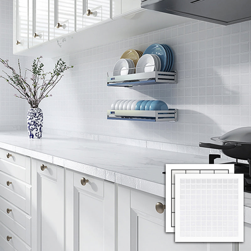 Peel and Stick Subway Tiles Waterproof Plastic Tile Rectangular Peel & Stick Tile for the Kitchen