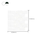 Peel and Stick Subway Tiles Waterproof Plastic Tile Rectangular Peel & Stick Tile for the Kitchen