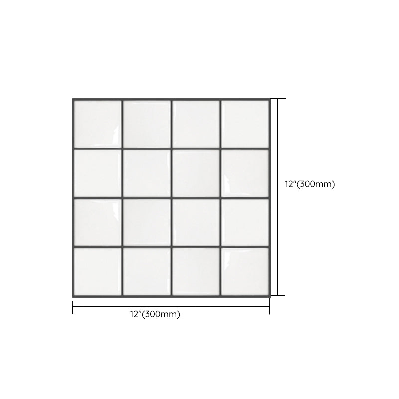 Peel and Stick Subway Tiles Waterproof Plastic Tile Rectangular Peel & Stick Tile for the Kitchen