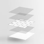 Peel & Stick Subway Tiles Plastic Stain Resistant Peel & Stick Subway Tiles 5-Pack