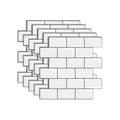 Peel & Stick Subway Tiles Plastic Stain Resistant Peel & Stick Subway Tiles 5-Pack