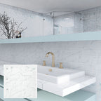 Peel & Stick Subway Tiles Plastic Stain Resistant Peel & Stick Subway Tiles 5-Pack