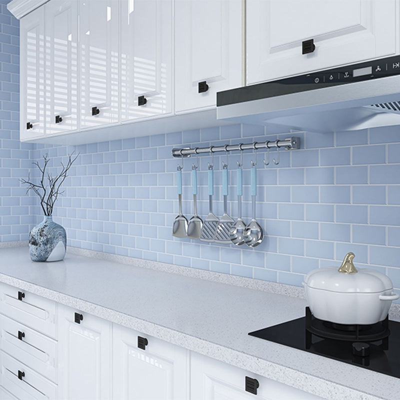 Peel & Stick Subway Tiles Plastic Stain Resistant Peel & Stick Subway Tiles 5-Pack