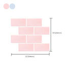 Peel & Stick Subway Tiles Plastic Stain Resistant Peel & Stick Subway Tiles 5-Pack