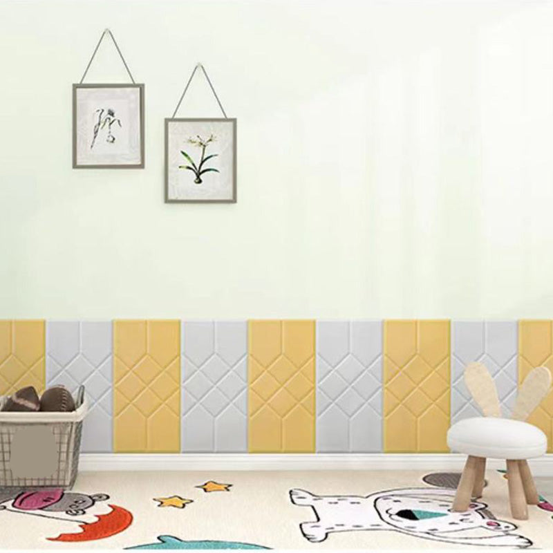 3D Embossed Foam Wall Panel Living Room Waterproof Wall Panel