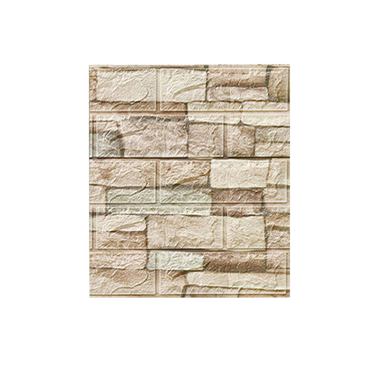 Country House Wall Shelf 3D Brick Living Room Wall Panel Set of 2