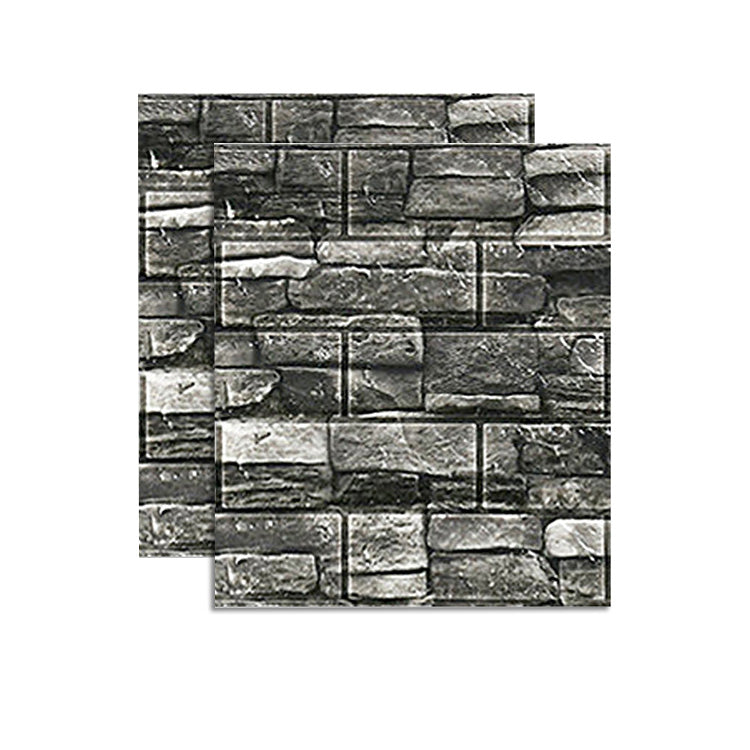 Country House Wall Shelf 3D Brick Living Room Wall Panel Set of 2