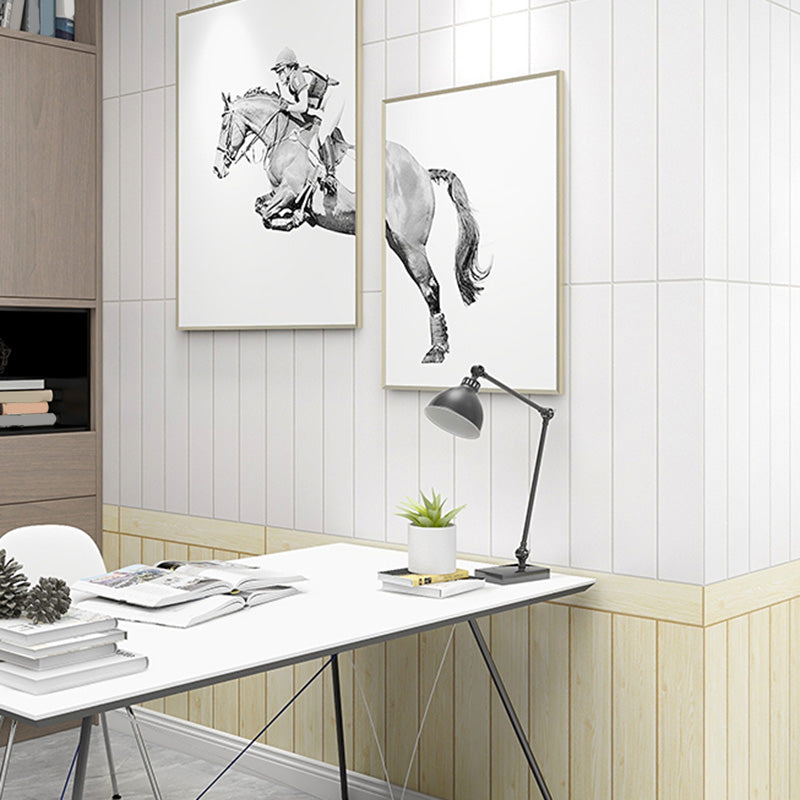 Living Room Wall Paneling Peel and Stick Wood Look Design Waterproof Wall Paneling