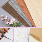 Living Room Wall Paneling Peel and Stick Wood Look Design Waterproof Wall Paneling