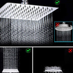 Silver Dual Shower Head 3 Settings Medium Flow Wall Mounted Shower Head