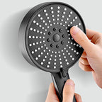 Modern Handheld Showerhead Adjustable Water Flow 5 Settings Wall Mounted Showerhead