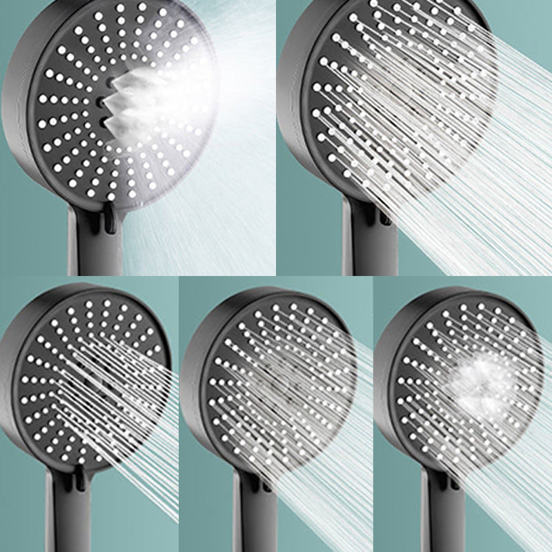 Modern Handheld Showerhead Adjustable Water Flow 5 Settings Wall Mounted Showerhead