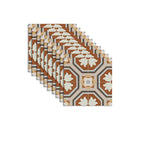 Square Indoor Vinyl Floor Peel and Stick Flower Pattern Waterproof Vinyl Floor
