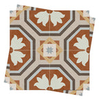 Square Indoor Vinyl Floor Peel and Stick Flower Pattern Waterproof Vinyl Floor