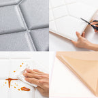 Modern Wall Cladding Living Room Peel and Stick 3D Embossing Waterproof Wall Cladding