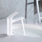 Modern Vessel Sink Faucet Copper Lever Handle Low Arc Vessel Faucet for the Bathroom