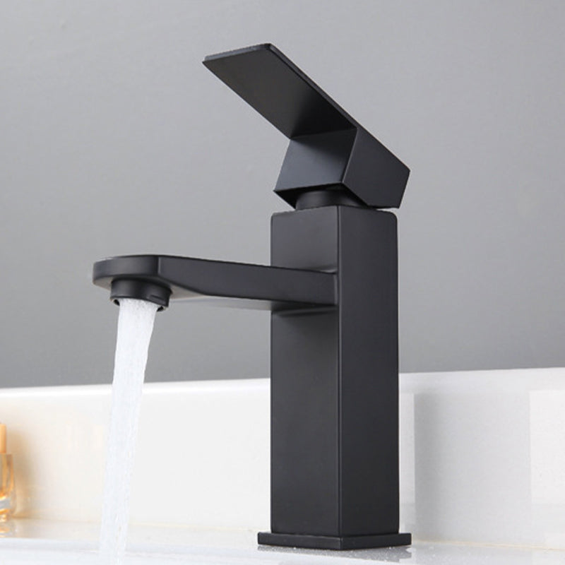 Modern Sink Faucet Centerset Bathroom Sink Faucet in Black