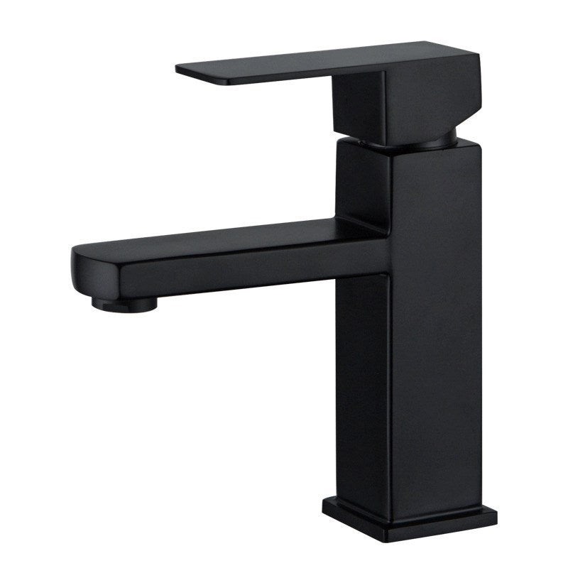 Modern Sink Faucet Centerset Bathroom Sink Faucet in Black