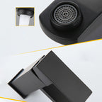 Modern Sink Faucet Centerset Bathroom Sink Faucet in Black