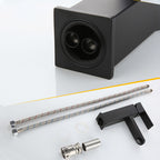 Modern Sink Faucet Centerset Bathroom Sink Faucet in Black
