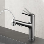 Modern Center Set Faucet Copper Center Set Vanity Faucet for Bathroom