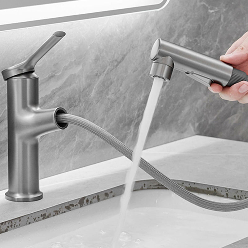 Modern Center Set Faucet Copper Center Set Vanity Faucet for Bathroom
