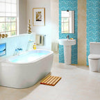 Peel and Stick Mosaic Tile Waterproof Square Peel and Stick Tile for the Kitchen 20-Pack