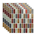 Peel and Stick Mosaic Tile Waterproof Square Peel and Stick Tile for the Kitchen 20-Pack