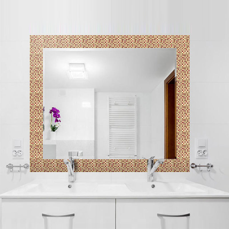 Peel and Stick Mosaic Tile Waterproof Square Peel and Stick Tile for the Kitchen 20-Pack