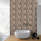 Peel and Stick Mosaic Tile Waterproof Square Peel and Stick Tile for the Kitchen 20-Pack