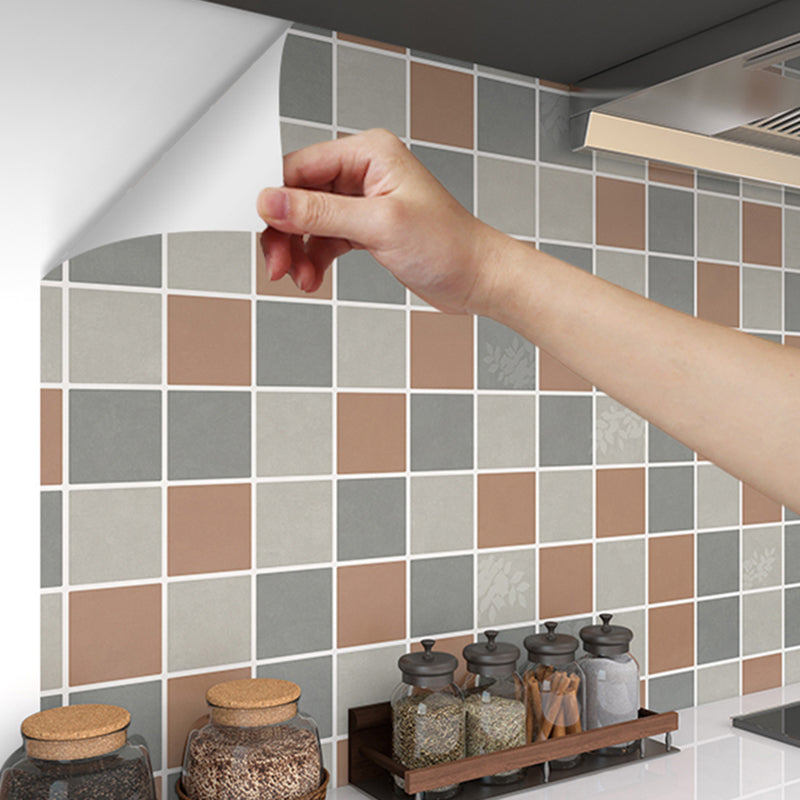 Modern Mosaic Tiles Smooth Peel & Stick Backsplash Wallpaper for Kitchen