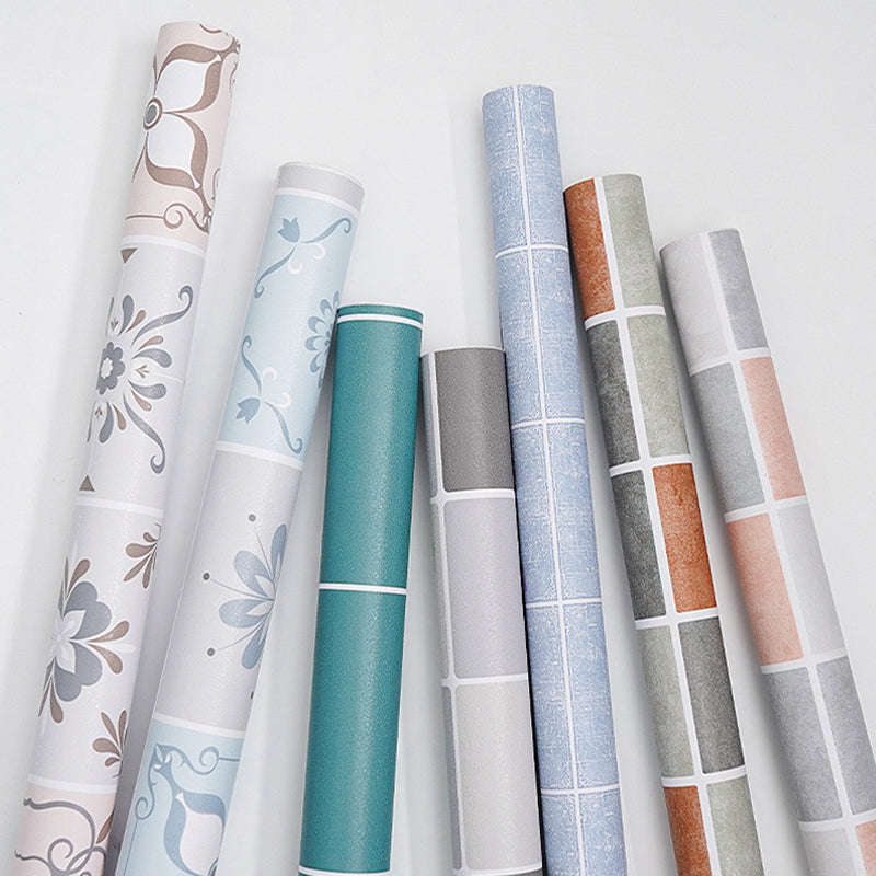 Modern Mosaic Tiles Smooth Peel & Stick Backsplash Wallpaper for Kitchen