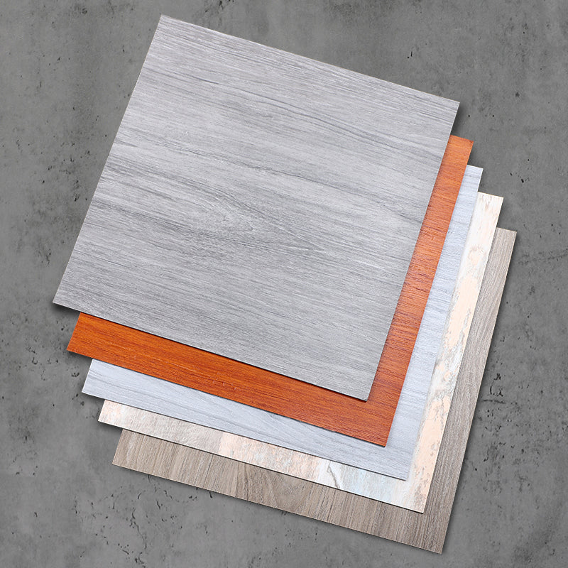 Modern Vinyl Floor Wood Look Peel and Stick Hand-Scraped PVC Floor
