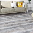 Modern Vinyl Floor Wood Look Peel and Stick Hand-Scraped PVC Floor