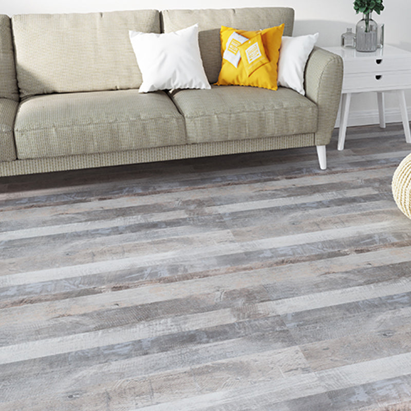 Modern Vinyl Floor Wood Look Peel and Stick Hand-Scraped PVC Floor