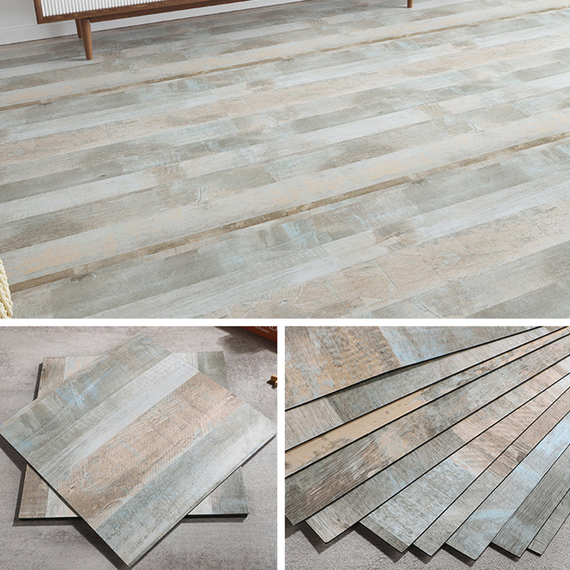 Modern Vinyl Floor Wood Look Peel and Stick Hand-Scraped PVC Floor