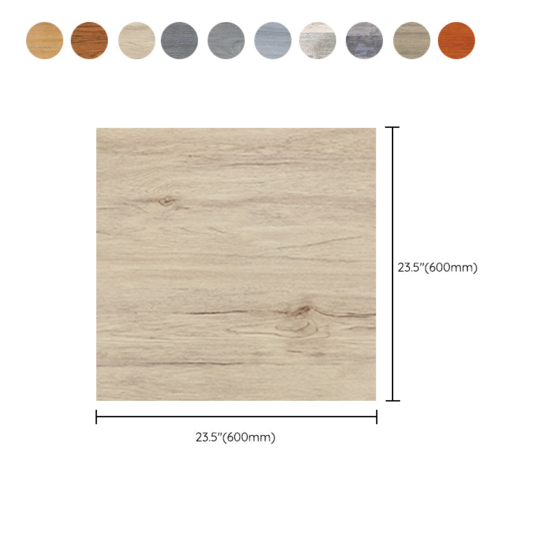 Modern Vinyl Floor Wood Look Peel and Stick Hand-Scraped PVC Floor