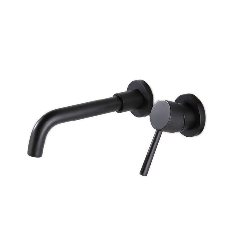 Wall mounted metal bathtub faucet single lever swivel bathtub tap trim