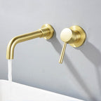 Wall mounted metal bathtub faucet single lever swivel bathtub tap trim