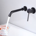 Wall mounted metal bathtub faucet single lever swivel bathtub tap trim