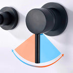 Wall mounted metal bathtub faucet single lever swivel bathtub tap trim