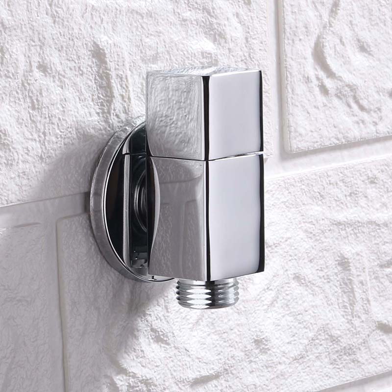 Industrial Wall-Mounted Bathroom Faucet Knob Handle Brass Faucet