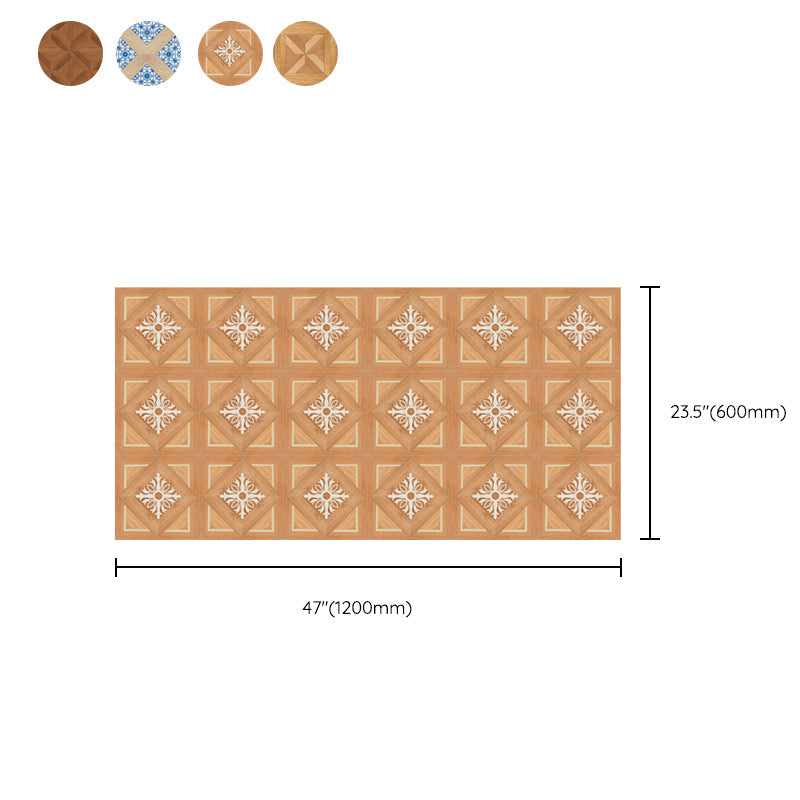 Fancy PVC Vinyl Flooring Peel and Stick Geometrically Printed Vinyl Plank Flooring