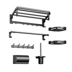 Traditional Aluminum Bathroom Accessories Set Black Bathroom Accessories Kit