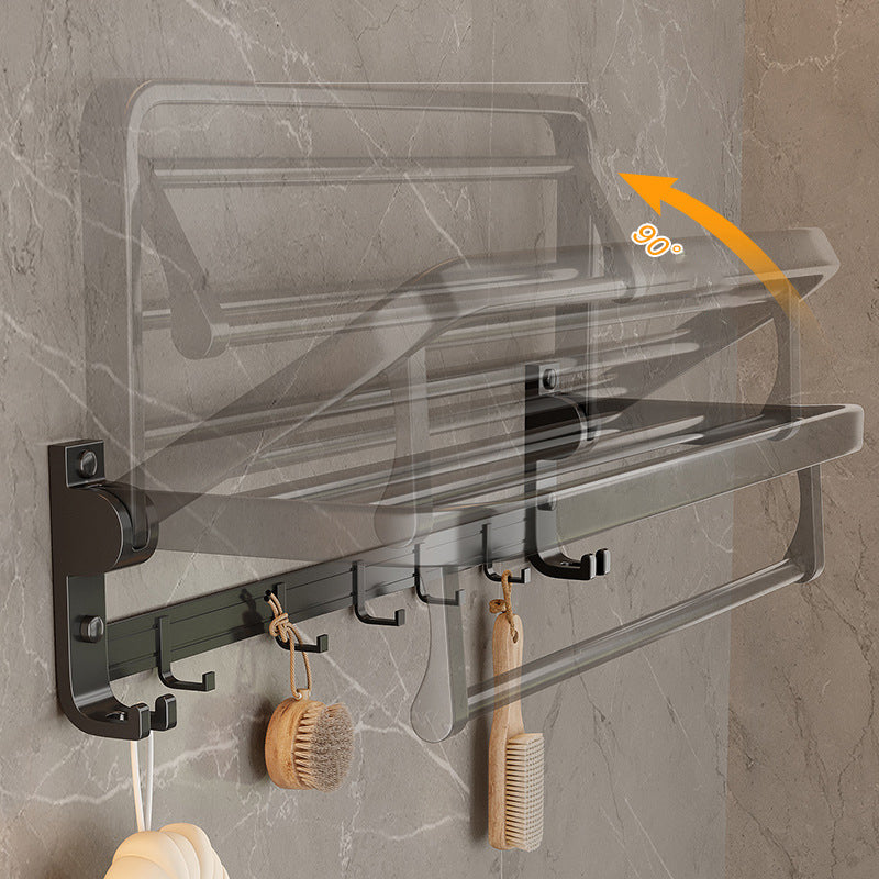 Traditional Aluminum Bathroom Accessories Set Black Bathroom Accessories Kit
